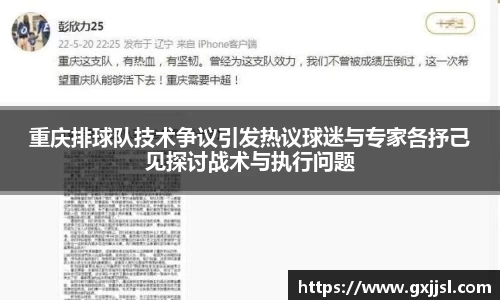 重庆排球队技术争议引发热议球迷与专家各抒己见探讨战术与执行问题
