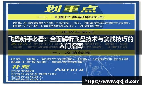 飞盘新手必看:全面解析飞盘技术与实战技巧的入门指南